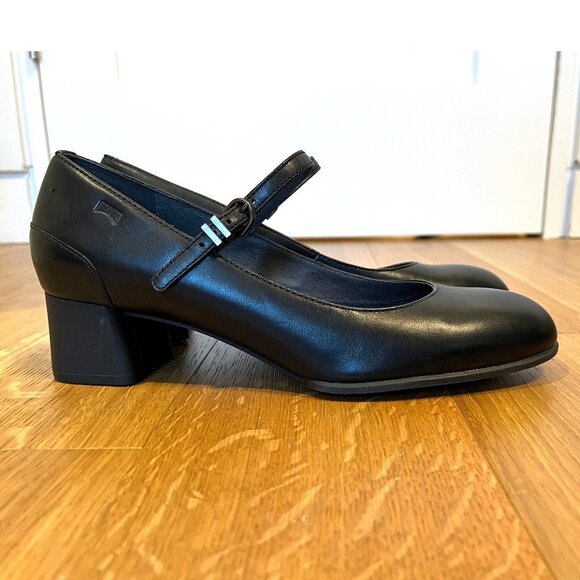 Camper Black Mary Janes Sz 40 - Picture 2 of 5